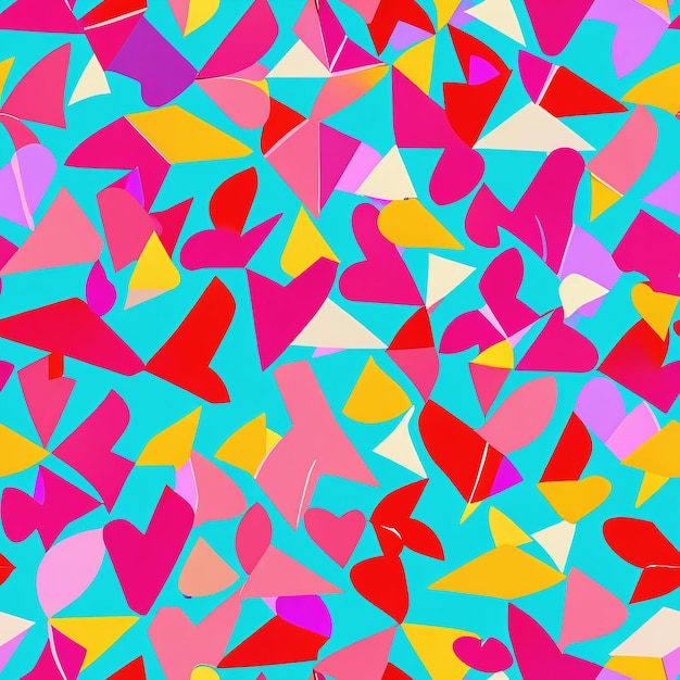 красочный фон с треугольниками