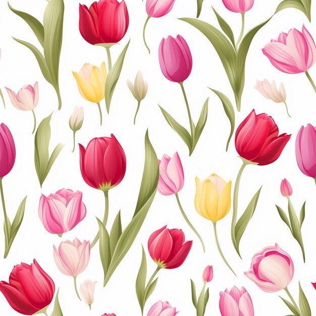 a colorful background with a variety of flowers.