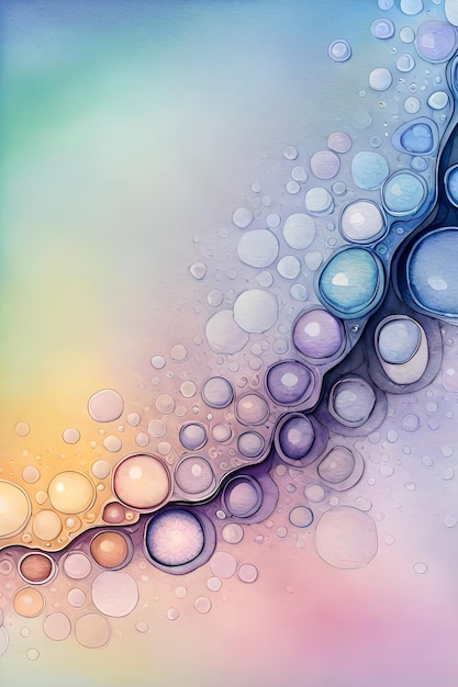 A colorful background with water drops on it