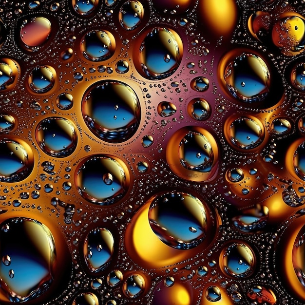 A colorful background with water drops