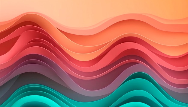 Photo a colorful background with a wave pattern.