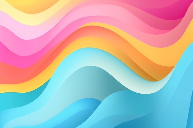 A colorful background with a wave pattern.