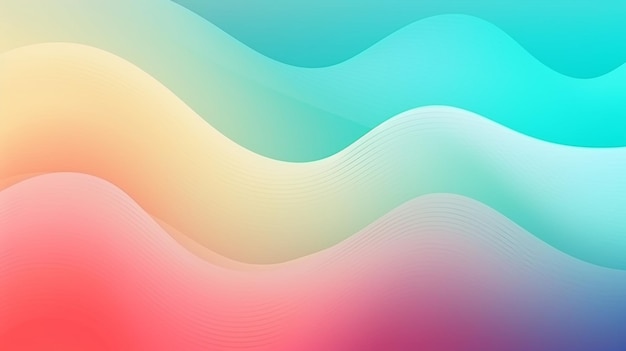 A colorful background with a wavy line.