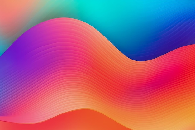 A colorful background with a wavy line.