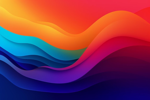 Colorful background with a wavy lines