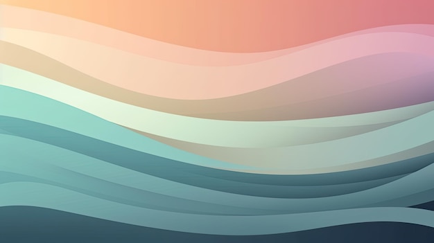 A colorful background with a wavy pattern and a blue background.