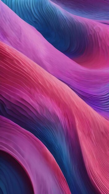 A colorful background with a wavy pattern and a blue and pink wave