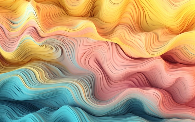 A colorful background with a wavy pattern and the word art on it.