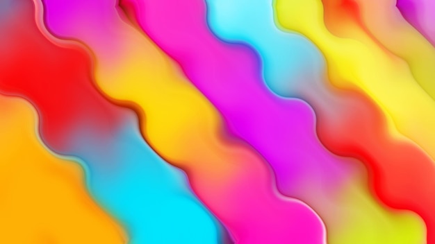 Colorful background with a wavy pattern and the word rainbow on it
