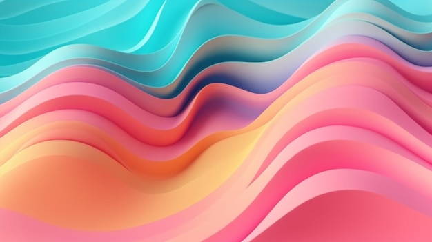 A colorful background with a wavy pattern.