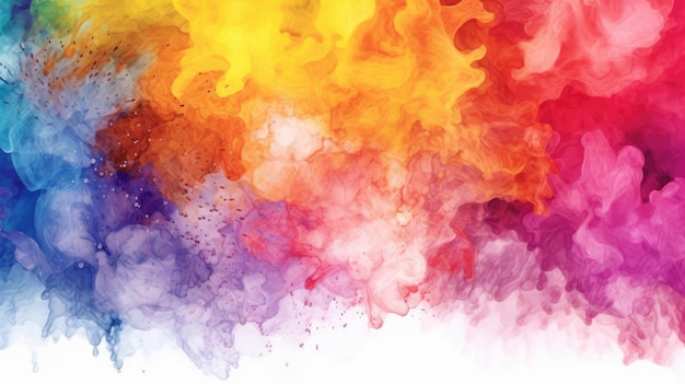 A colorful background with a white background and a blue background with a red and yellow smoke.