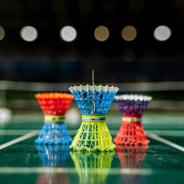 Colorful badminton string spools