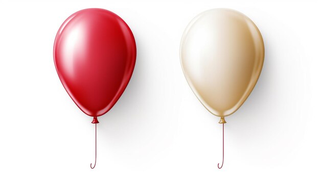 colorful balloon isolated mockup