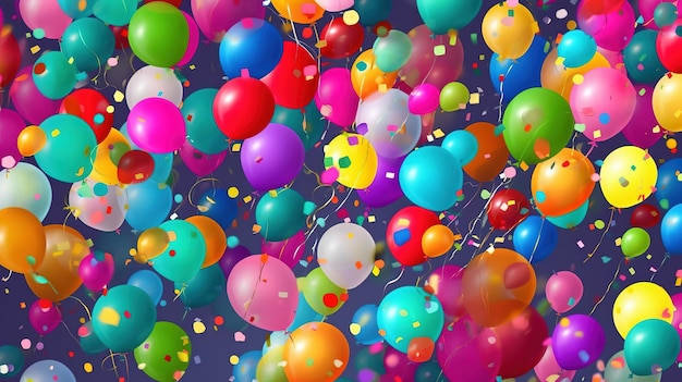 Colorful balloons background