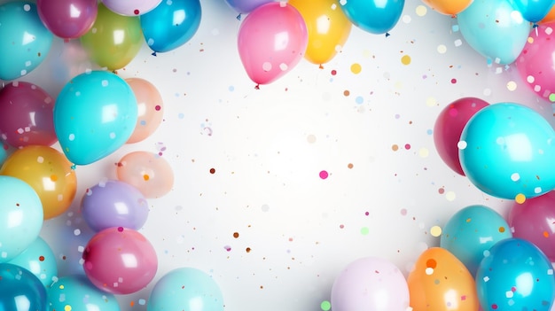 colorful balloons background