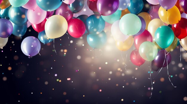 colorful balloons background