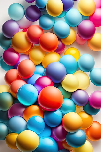 Colorful balloons background