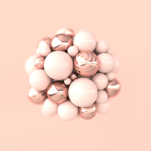 Colorful balls rendering