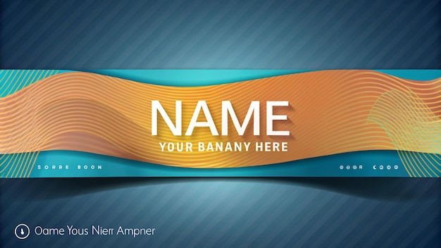 a colorful banner with a name name on it