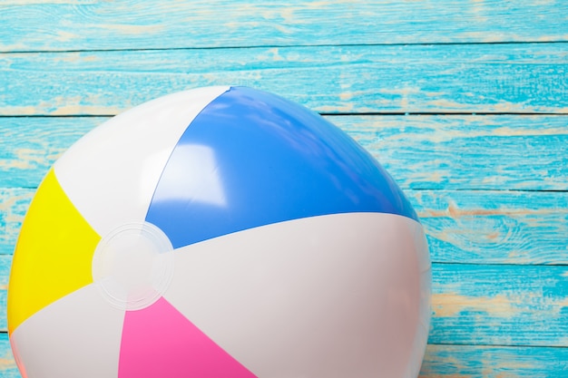 Photo colorful beach ball