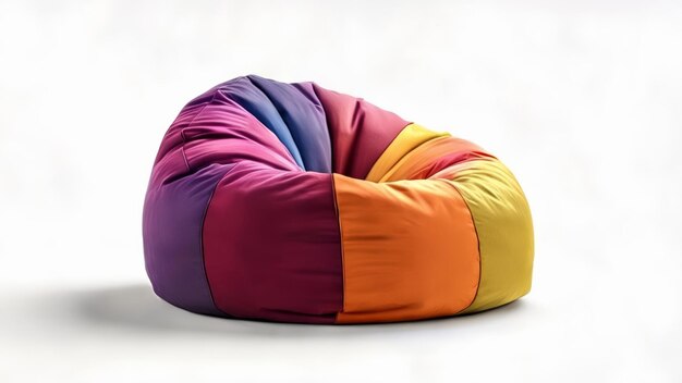 Colorful bean bag chair for a vibrant living space