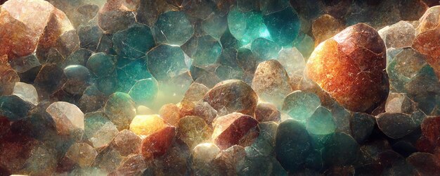 Colorful and Beautiful Gemstone Background