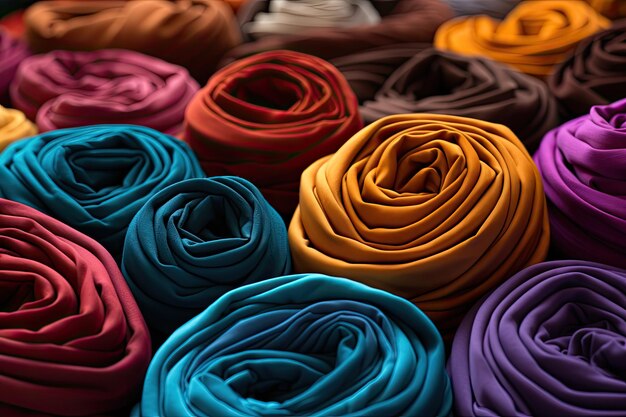 colorful beautiful textiles fabrics