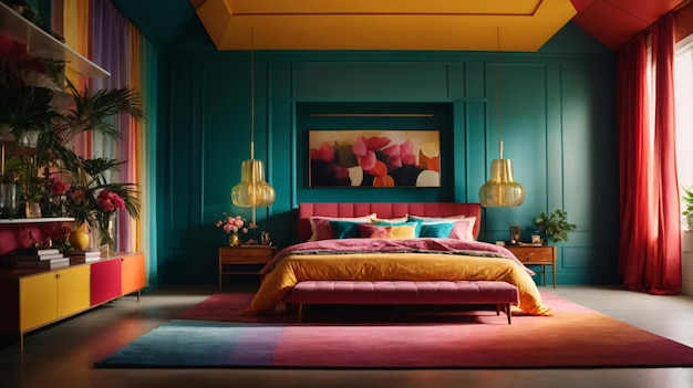 Colorful Bedroom