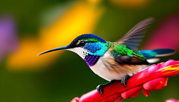 Colorful Bird in Forest