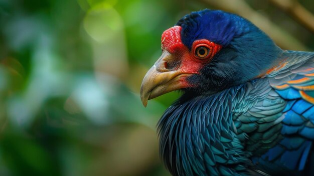 Colorful Bird Perched on Branch