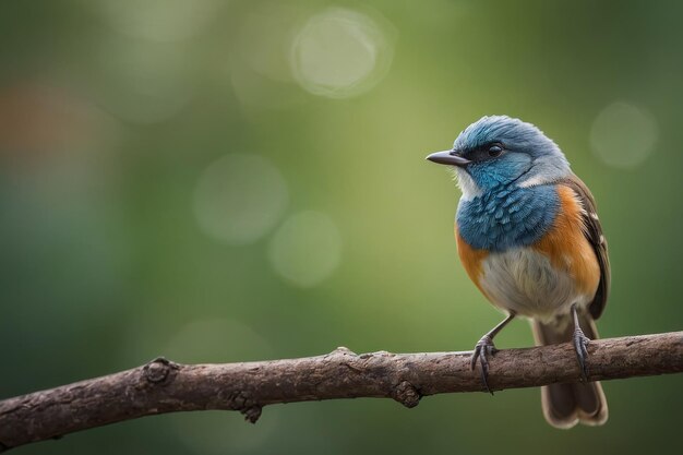 Colorful bird perched on a tree branch