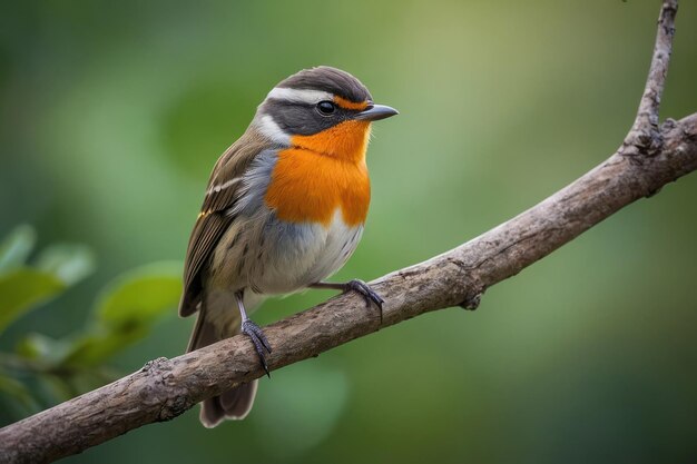 Colorful bird perched on a tree branch