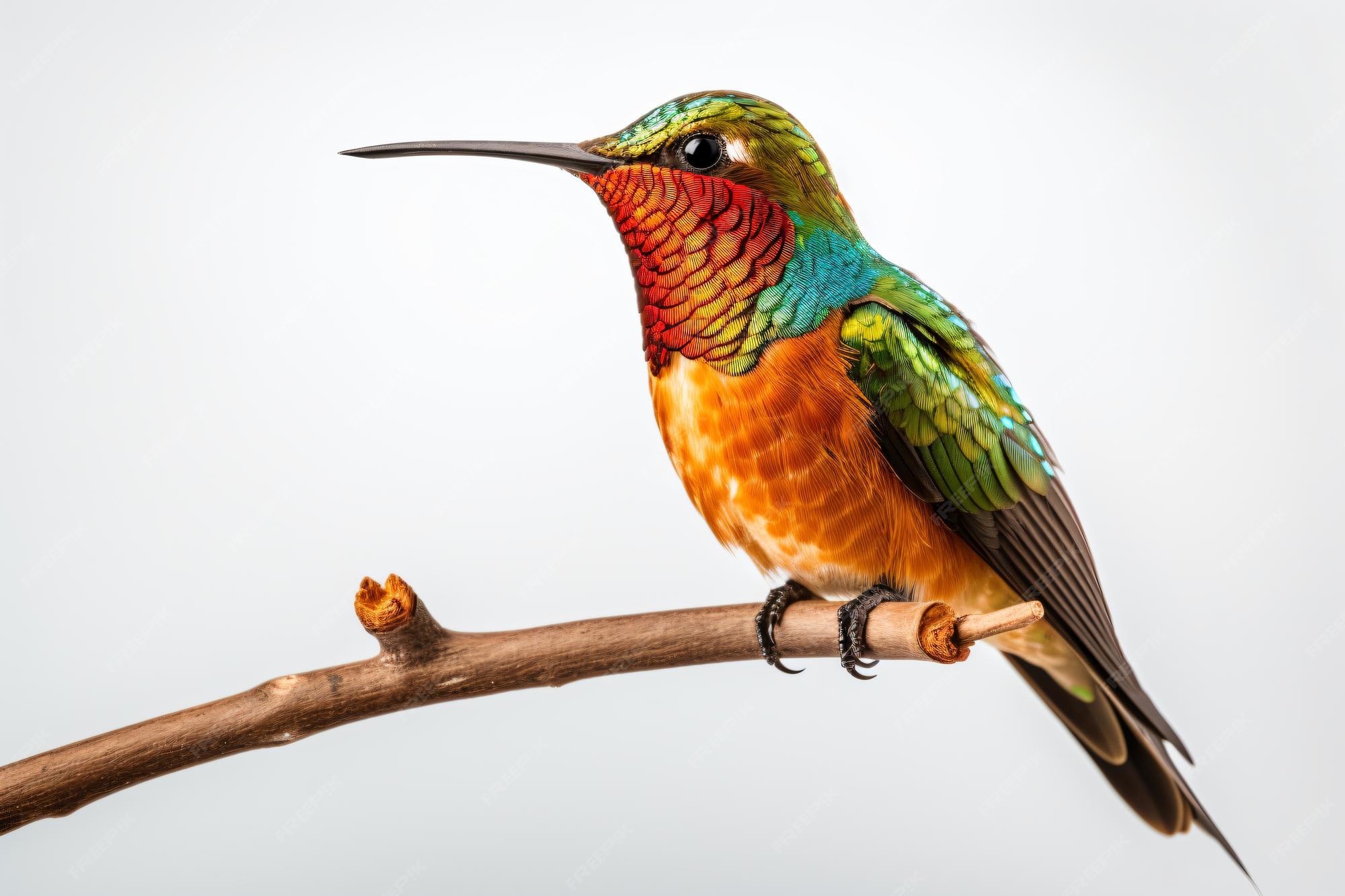 Premium AI Image | a colorful bird sitting on a branch