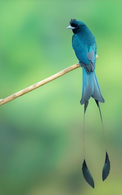 A colorful bird standing on a tree branch