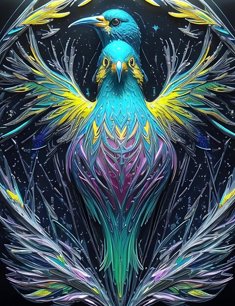 colorful bird wallpaper background