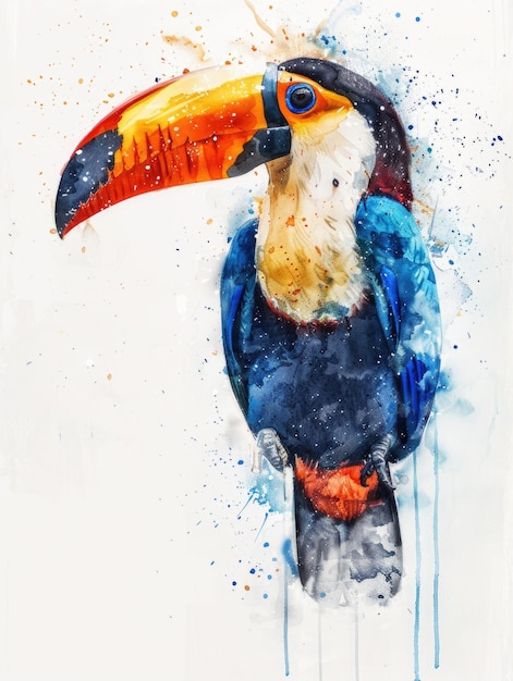 colorful bird with big beak