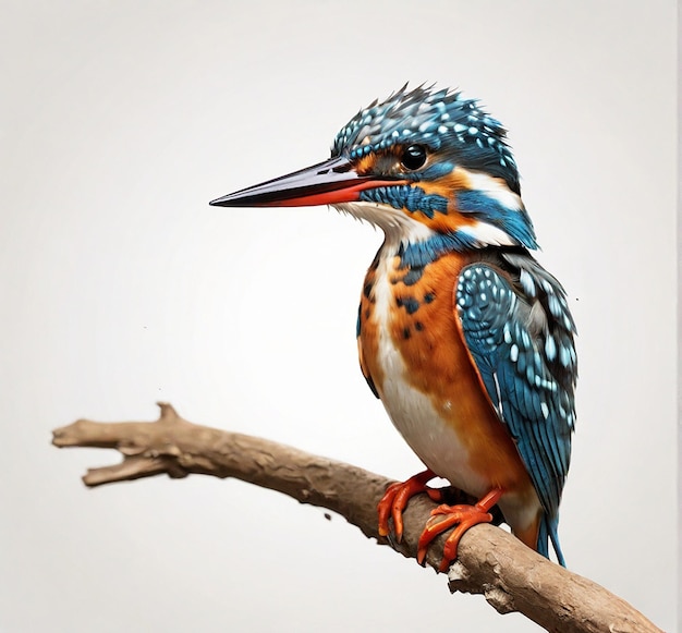 Photo colorful bird with a painting bird image ai generated