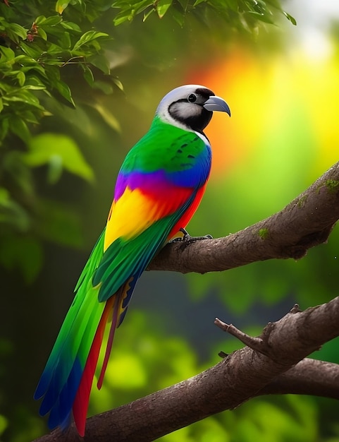 Photo colorful bird