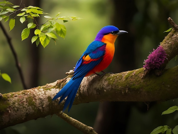 カラフルな鳥の AI が生成