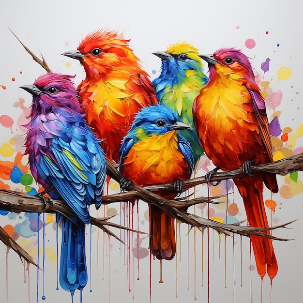 colorful birds