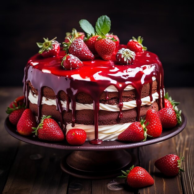 Colorful birthday cake with sprinkles and candles