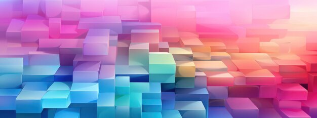 Colorful blocks wallpaper in the style of pastel toned