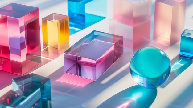 Photo colorful blocks