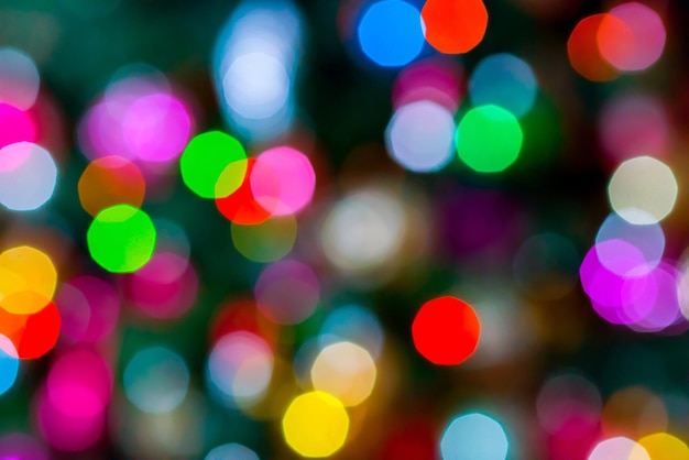 Colorful blurry lights background Abstract closeup background