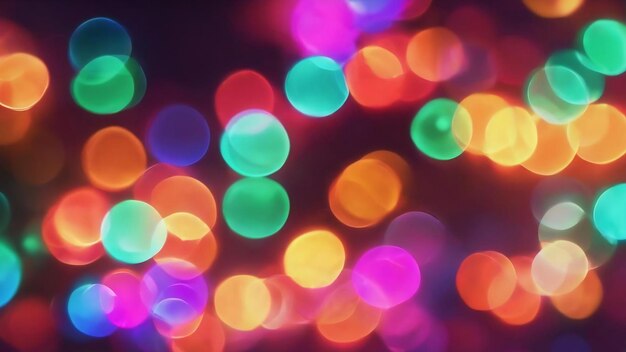 Colorful blurry lights background