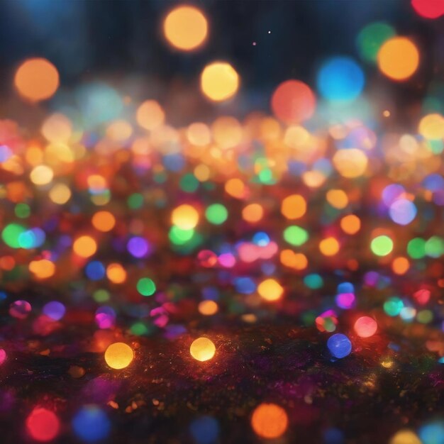 Colorful of bokeh background