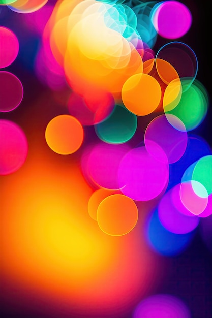 Colorful bokeh background