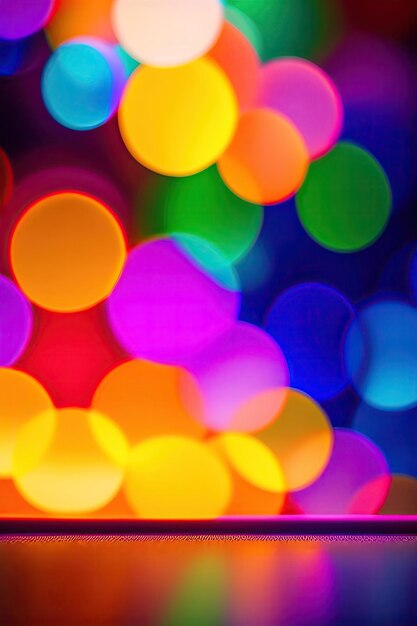 Colorful bokeh background