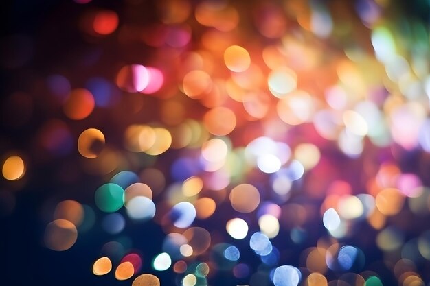 Colorful bokeh christmas background