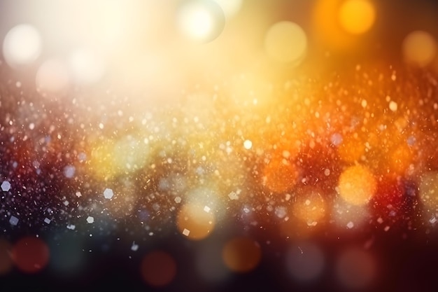 Colorful bokeh christmas background